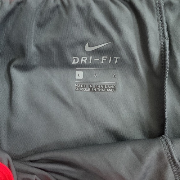 Nike DRI-FIT Women's Running Shorts Gray Pink Athletic Workout Gym Large - Picture 3 of 4